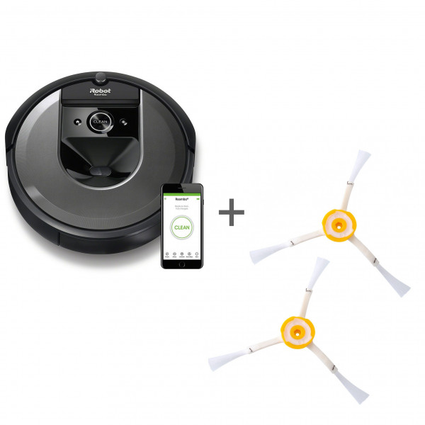 Робот-пылесос iRobot Roomba i7 + две боковые щетки в подарок!